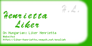 henrietta liker business card